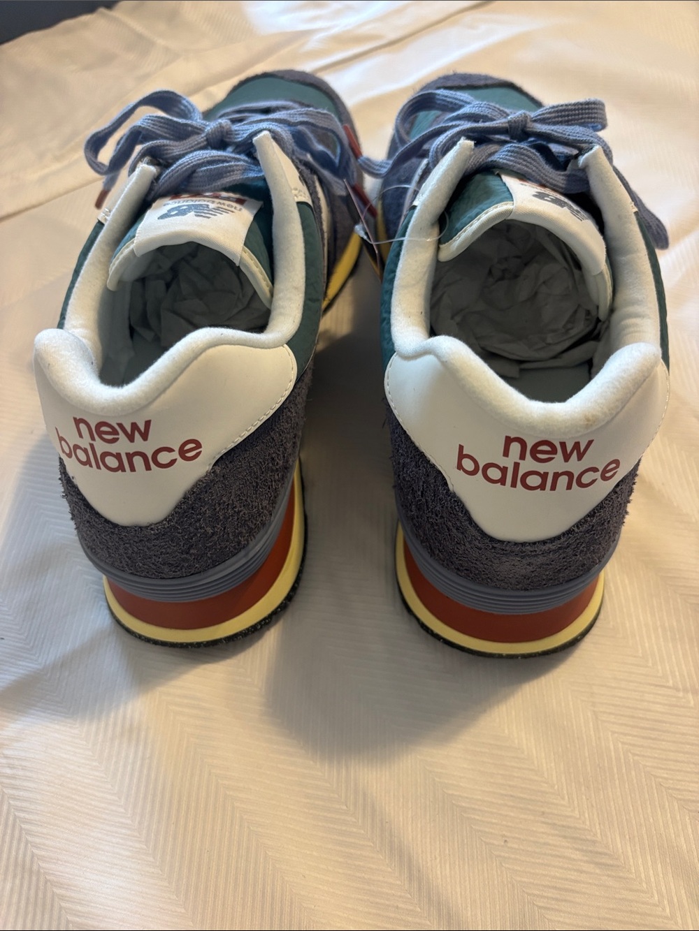 NEW New Balance 574 Dark Arctic Grey Sz 10.5 - Picture 6 of 9